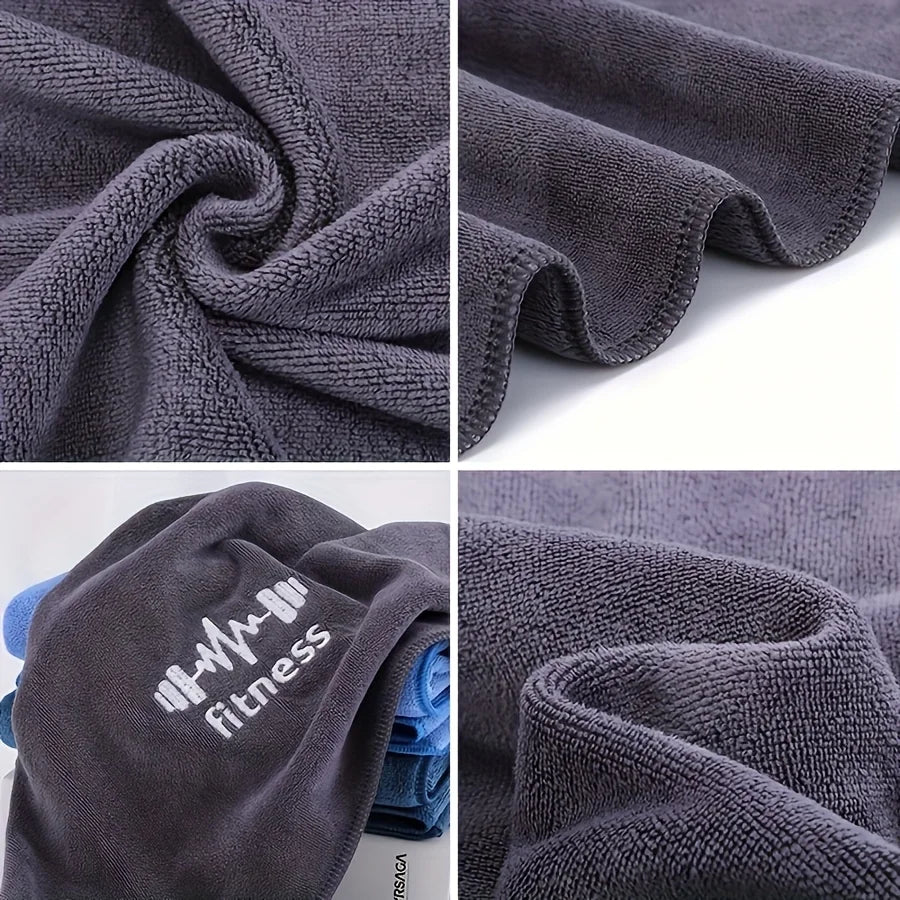 Sports Towel 40 15 7 Modern Soft Polyester Fitness Pocket Absorbent