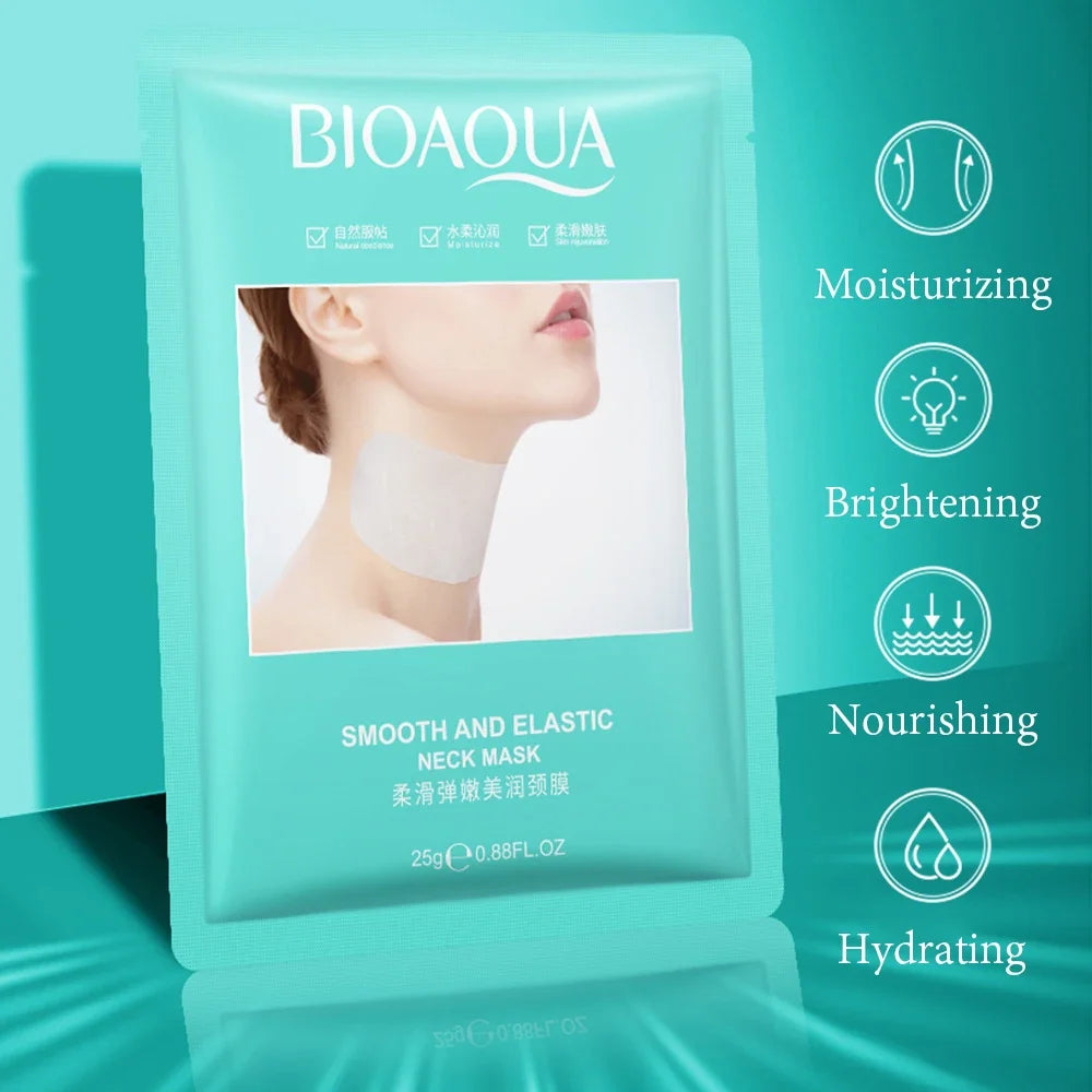 BIOAQUA Collagen Neck Mask 20pcs – Firming & Brightening