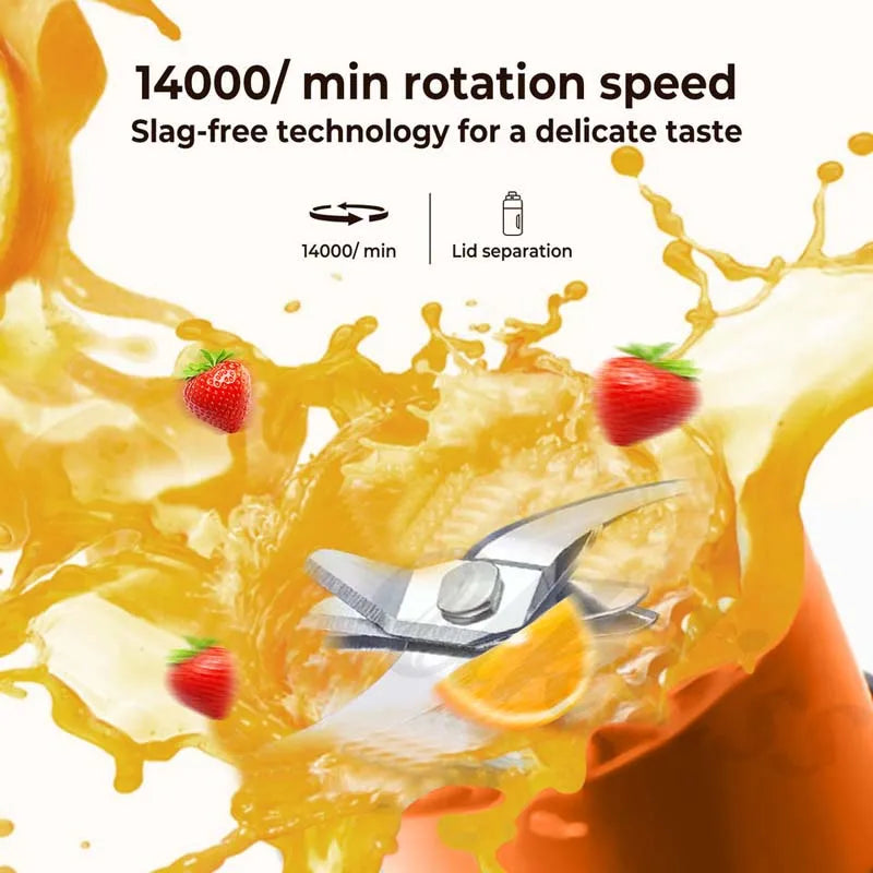 Portable USB Rechargeable Electric Juicer Cup 500ml Blender