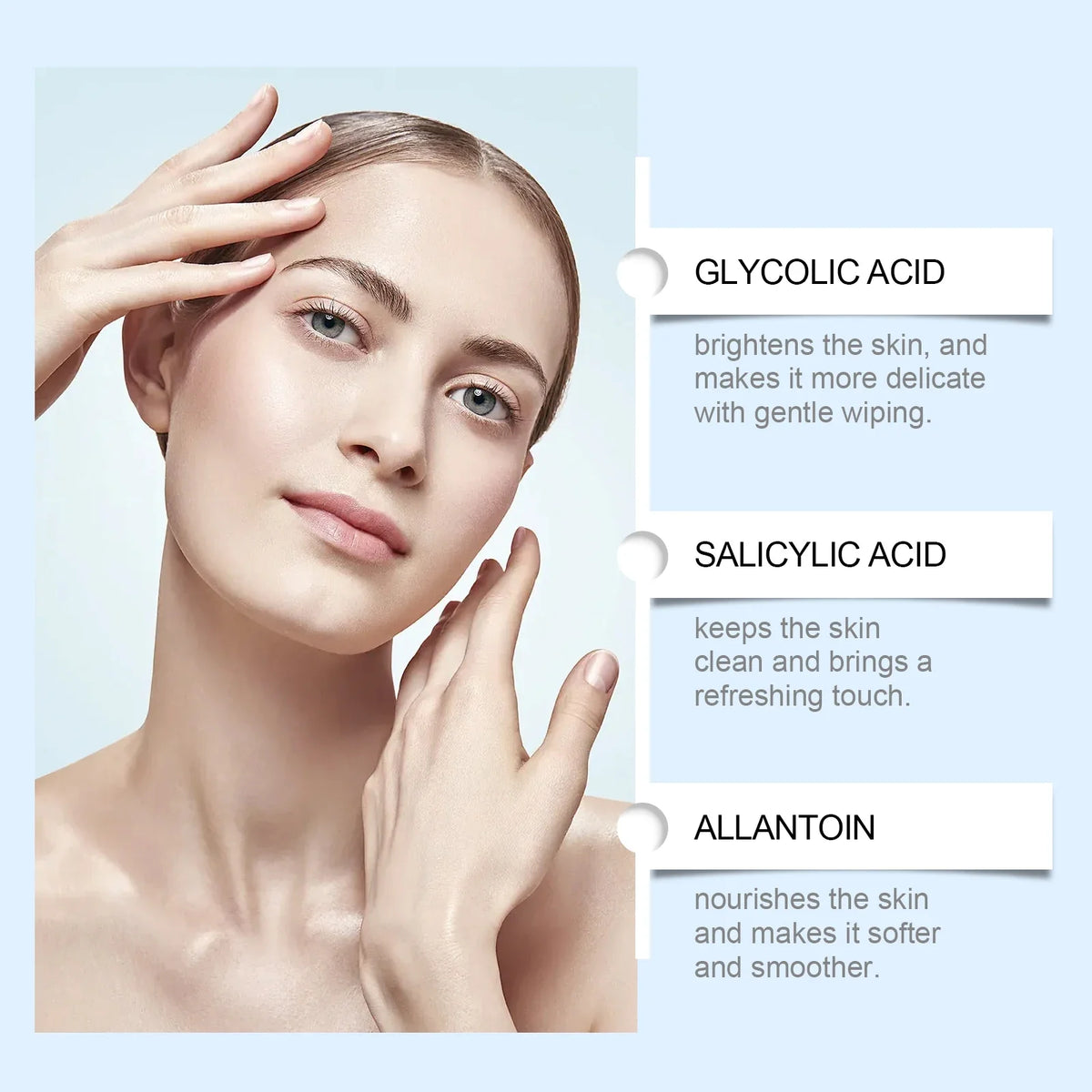 Glycolic & Salicylic Acid Exfoliating Pads – Brighten Skin