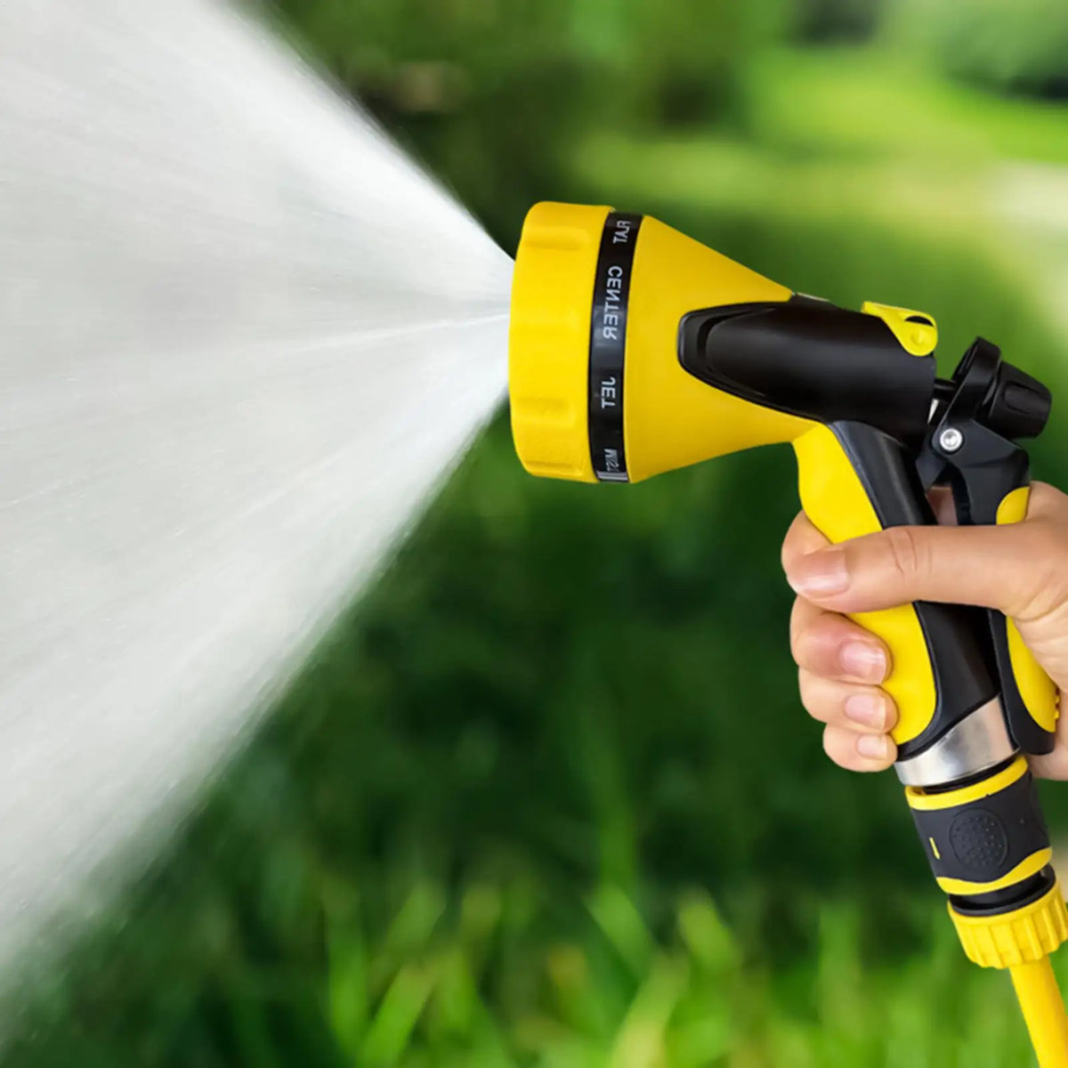 10-Mode Garden Hose Nozzle – Adjustable High-Pressure Sprayer
