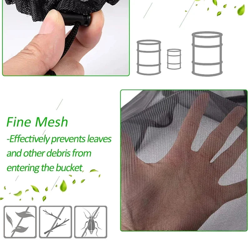 Mesh Cover Netting for Rain Barrels – Anti-Mosquito Tank Cover