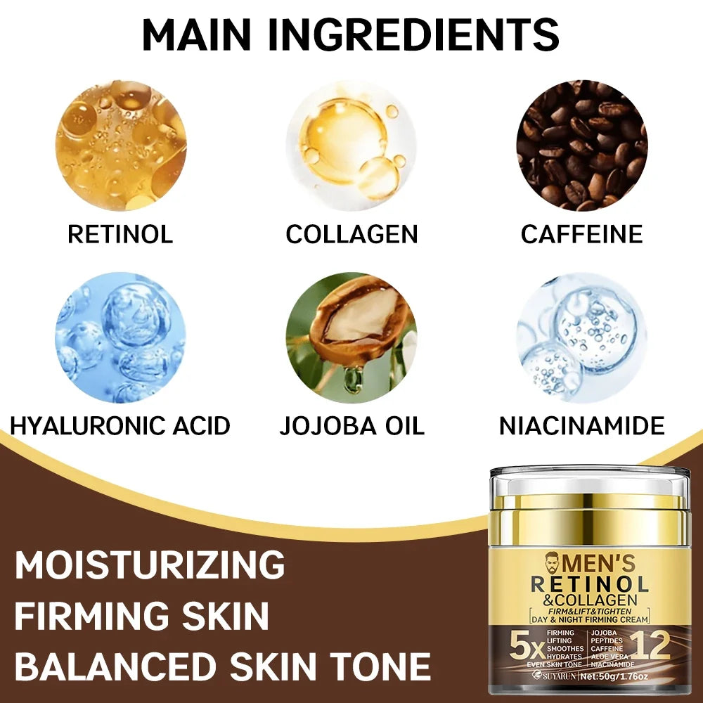 SUYARUN Men's Face Cream – Firming, Hydrating & SPF 20