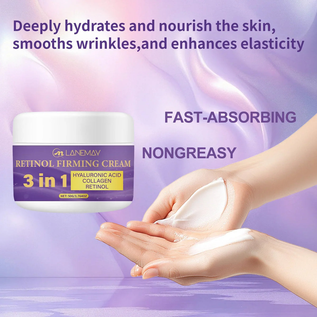 Retinol Firming Cream 3-in-1 Hyaluronic Acid & Collagen 50g