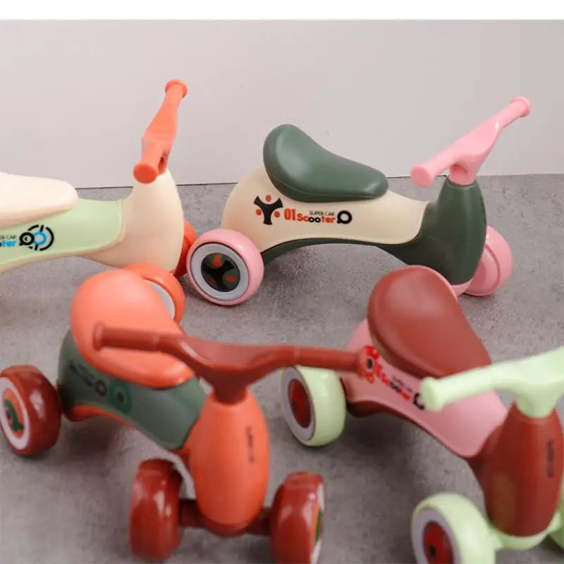 Dollhouse Miniature Scooter Model – Assembly Toy for Kids