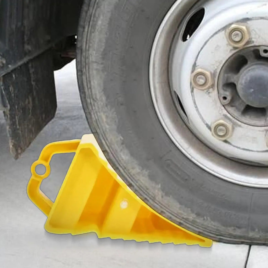 Heavy Duty Wheel Chock Anti-Slip Parking Wedge – Trucks, RVs & Trailers