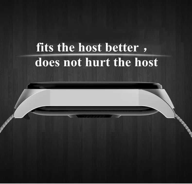 Metal Strap for Xiaomi Mi Band 3 4 5 6 7 – Stainless Steel