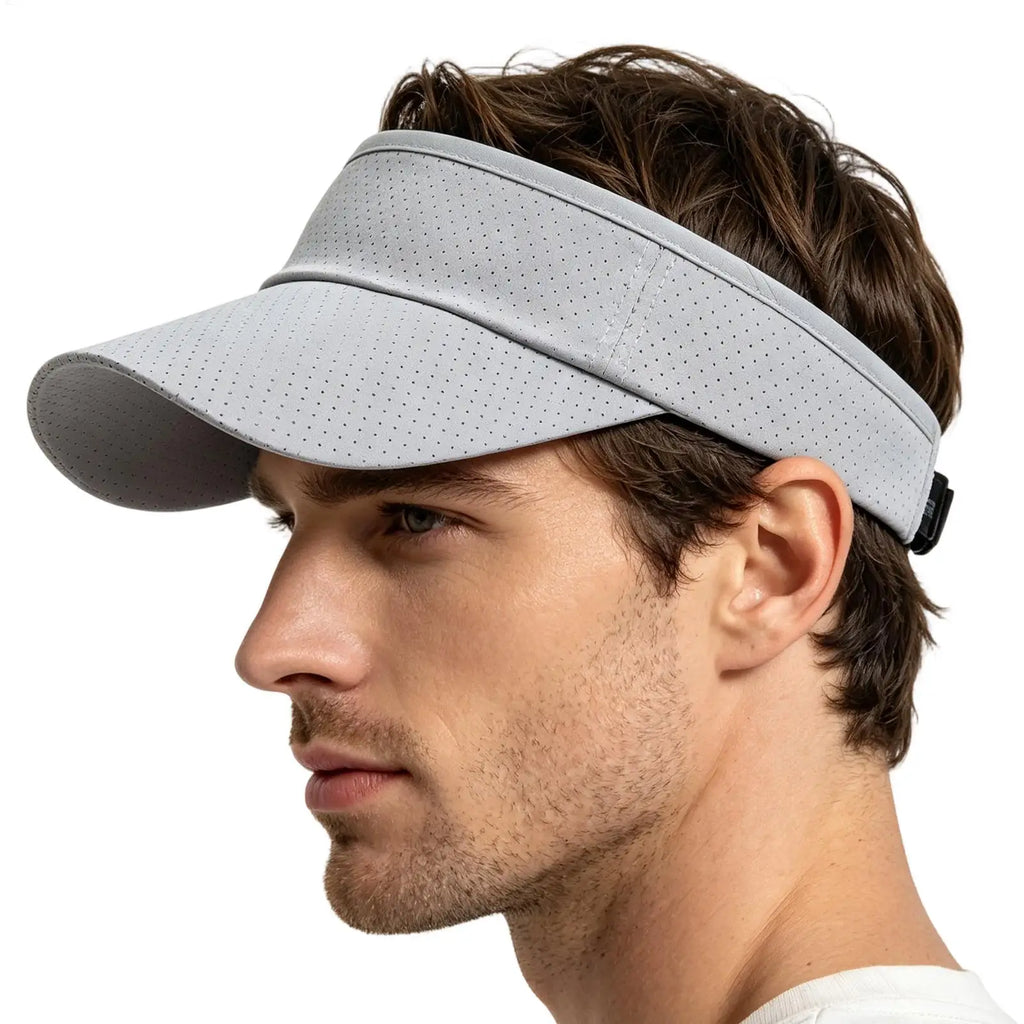 UV Sports Visor Hat – Unisex Adjustable Sun Cap for Golf & Running