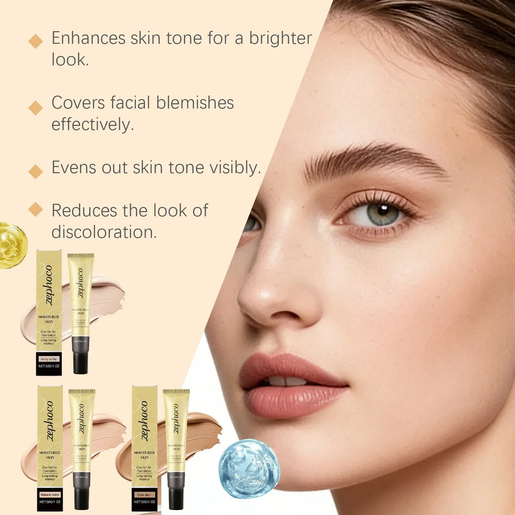 Zephoco Concealing Foundation – Lightweight & Long-Lasting Wear