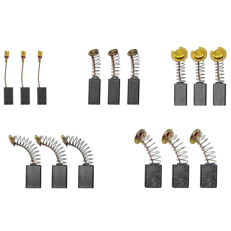 50-Piece Carbon Brush Kit for Drills, Grinders & Sanders