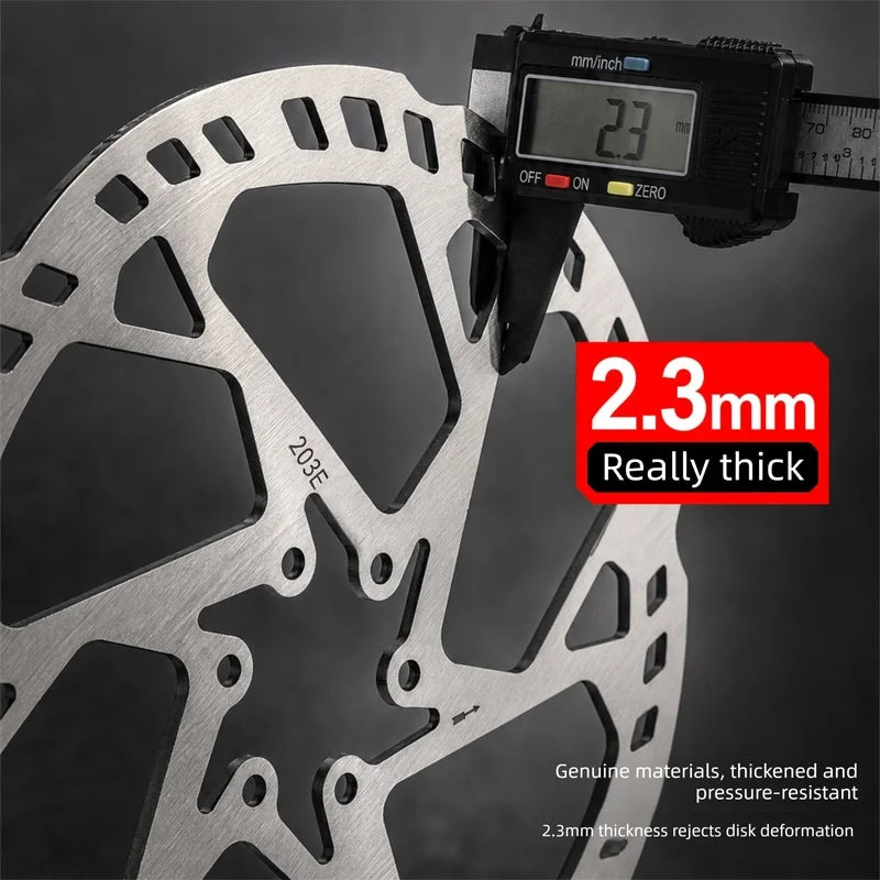 E-Bike Disc Brake Rotor 6-Bolt 2.3mm | 140–220mm Sizes | Axl