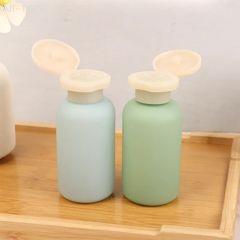 100ml Refillable Squeeze Travel Bottles with Flip Cap | 1/3/4 Pack