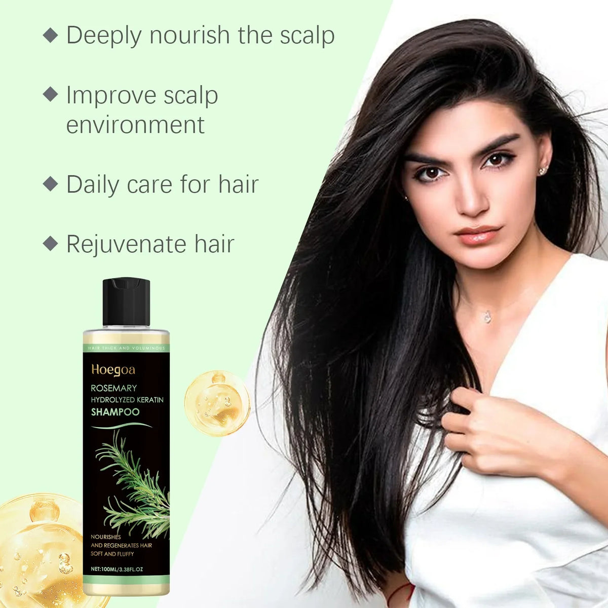 HOEGOA Rosemary Hair Growth Anti-Dandruff Shampoo 100ml