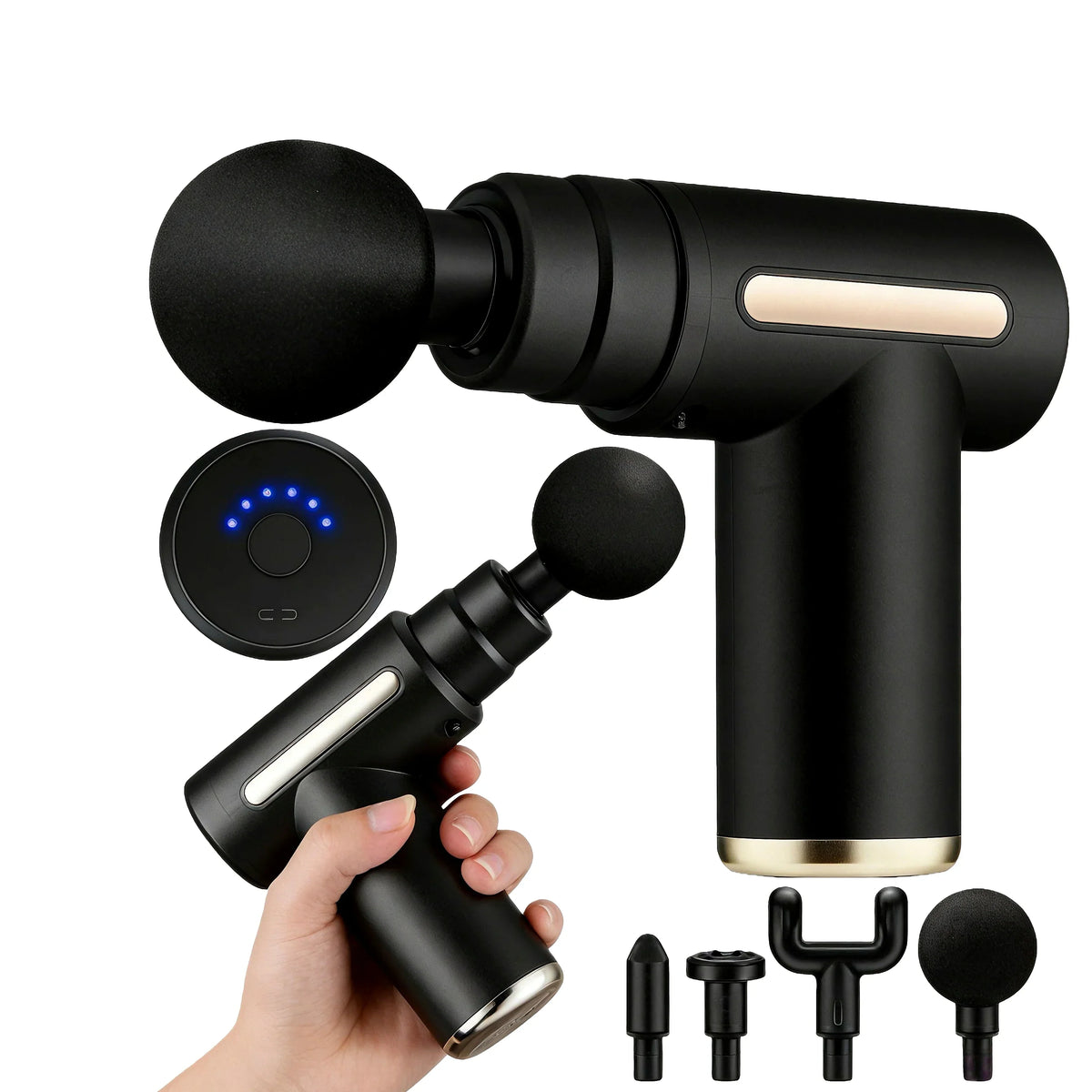 Portable Mini Massage Gun USB Rechargeable | 4 Attachments