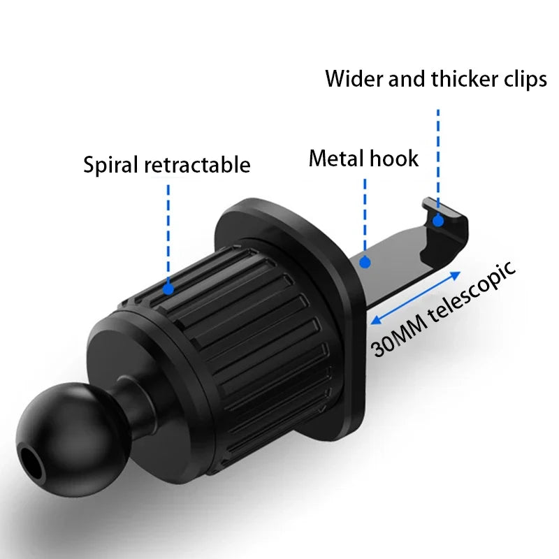SEAMETAL Car Air Vent Phone Holder | 360° Universal Mount