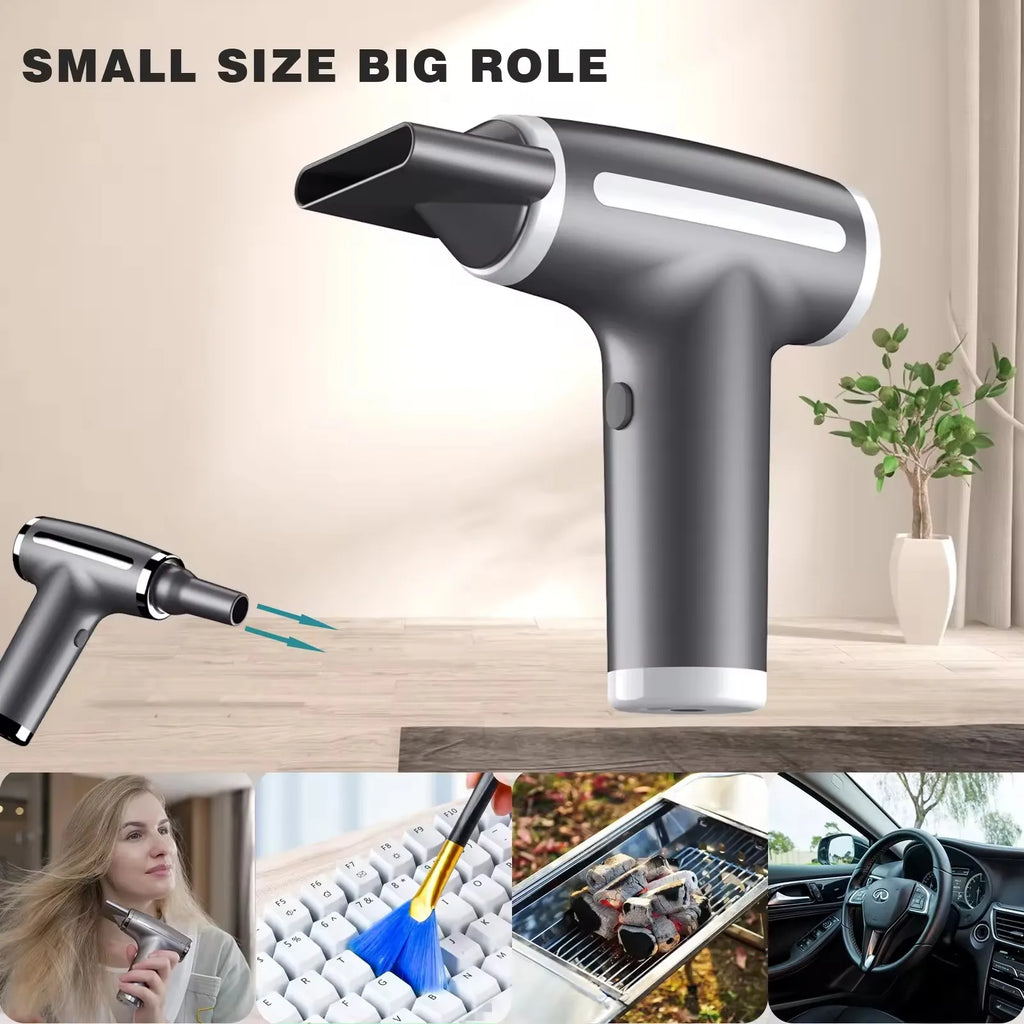 PDQ Wireless USB Hair Dryer – 4-Speed Cordless Multifunctional