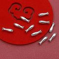 10Pcs Gold Fish Spacer Beads – Stainless Steel DIY Charms