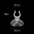 10-Pack Aquarium Suction Cups with Hook & Hose Clamp | Fish Tank