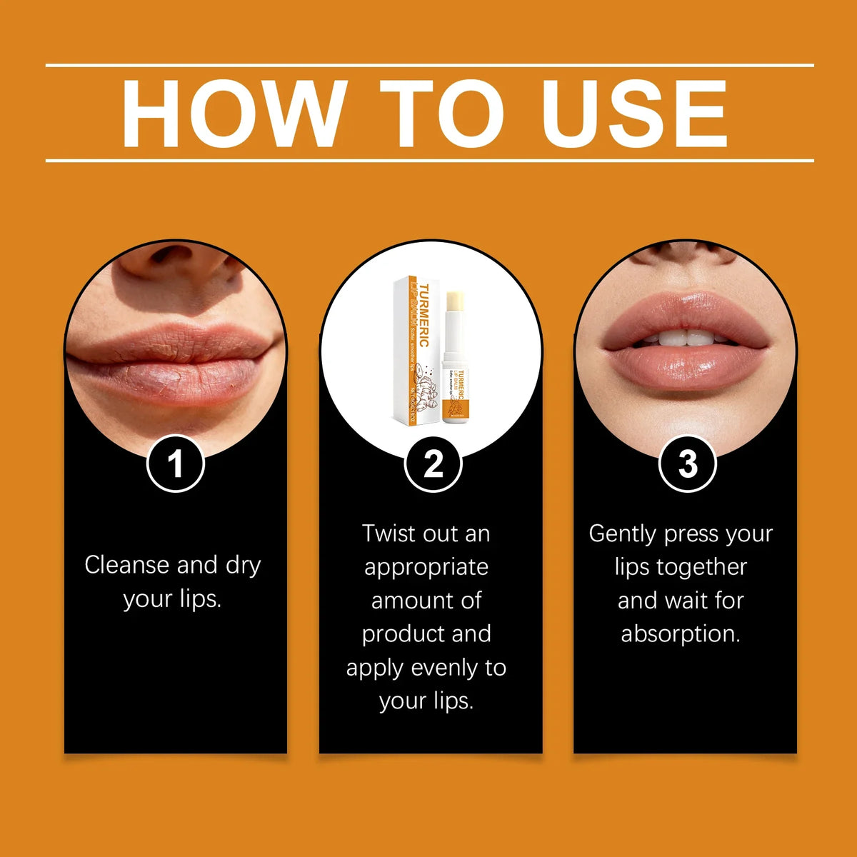 Turmeric Moisturizing Lip Balm – Exfoliate, Brighten & Repair