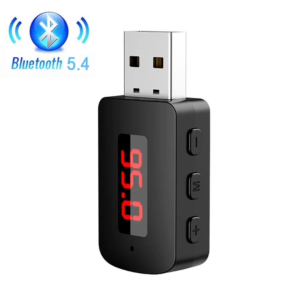 Bluetooth 5.4 FM Transmitter USB Car Kit | LED & Hands-Free