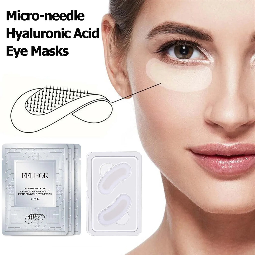 Microneedle Eye Patches – Hyaluronic Acid Anti-Wrinkle Mask