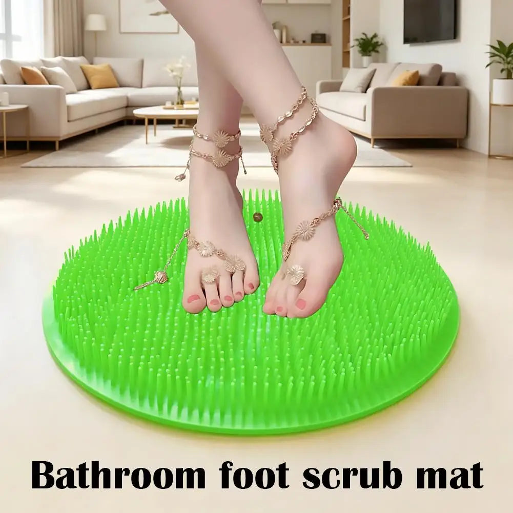 Silicone Foot Scrubber Mat – Non-Slip Bath Massage Pad