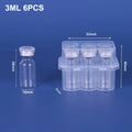 5-Pack Stackable Microtube Vial Storage Box | 3–10mL Clear Case