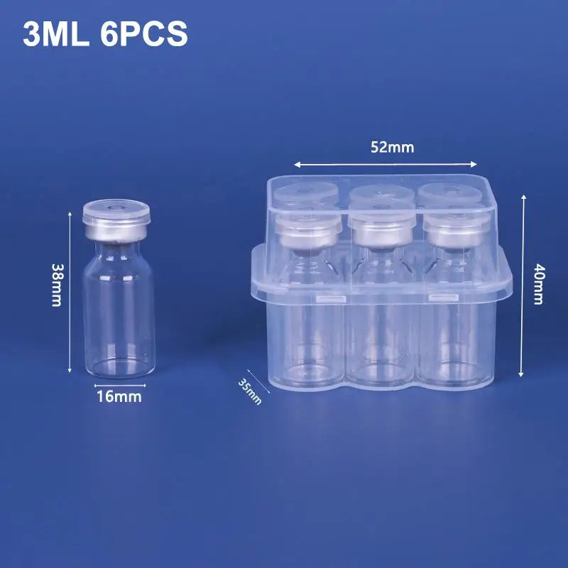 5-Pack Stackable Microtube Vial Storage Box | 3–10mL Clear Case