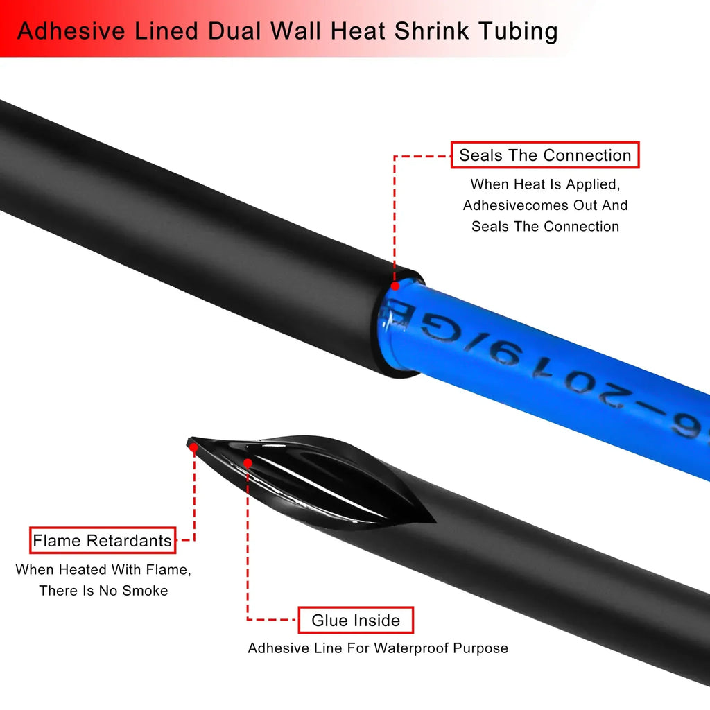 Dual Wall Adhesive Heat Shrink Tube 4–20mm | Cable Protection