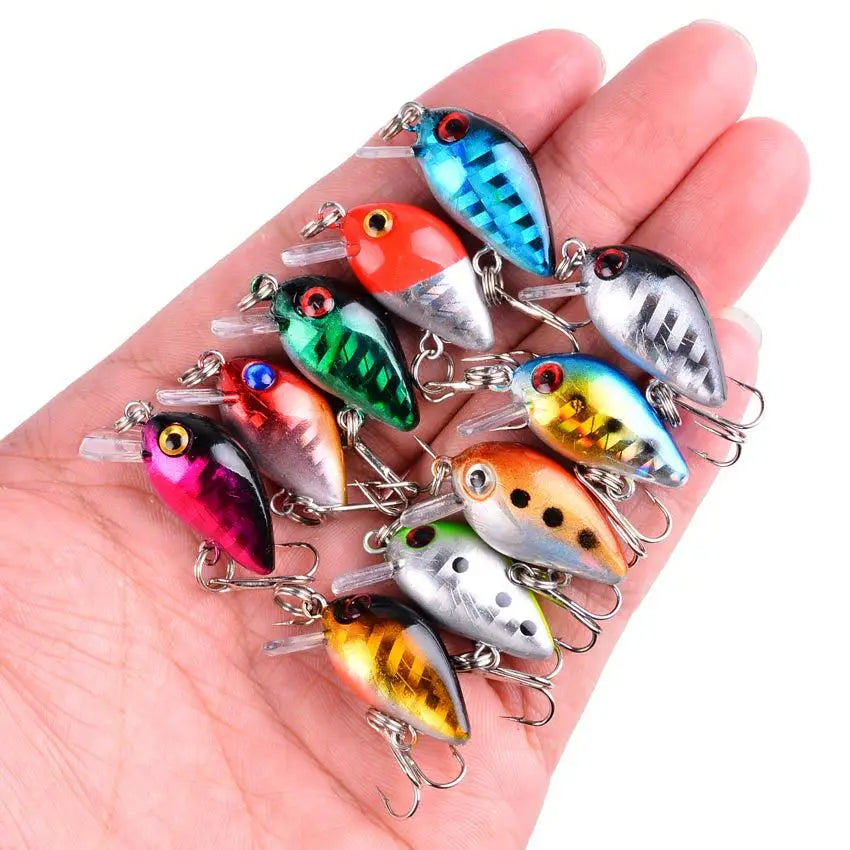 2026 3 5 Mixed Crank Fishing Lure Mini Biomimetic Hard Bait Random