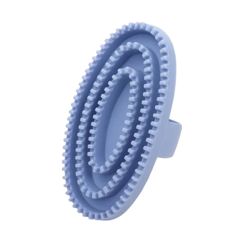 Dog & Cat Bath Brush – Rubber Bristle Massage Grooming Comb