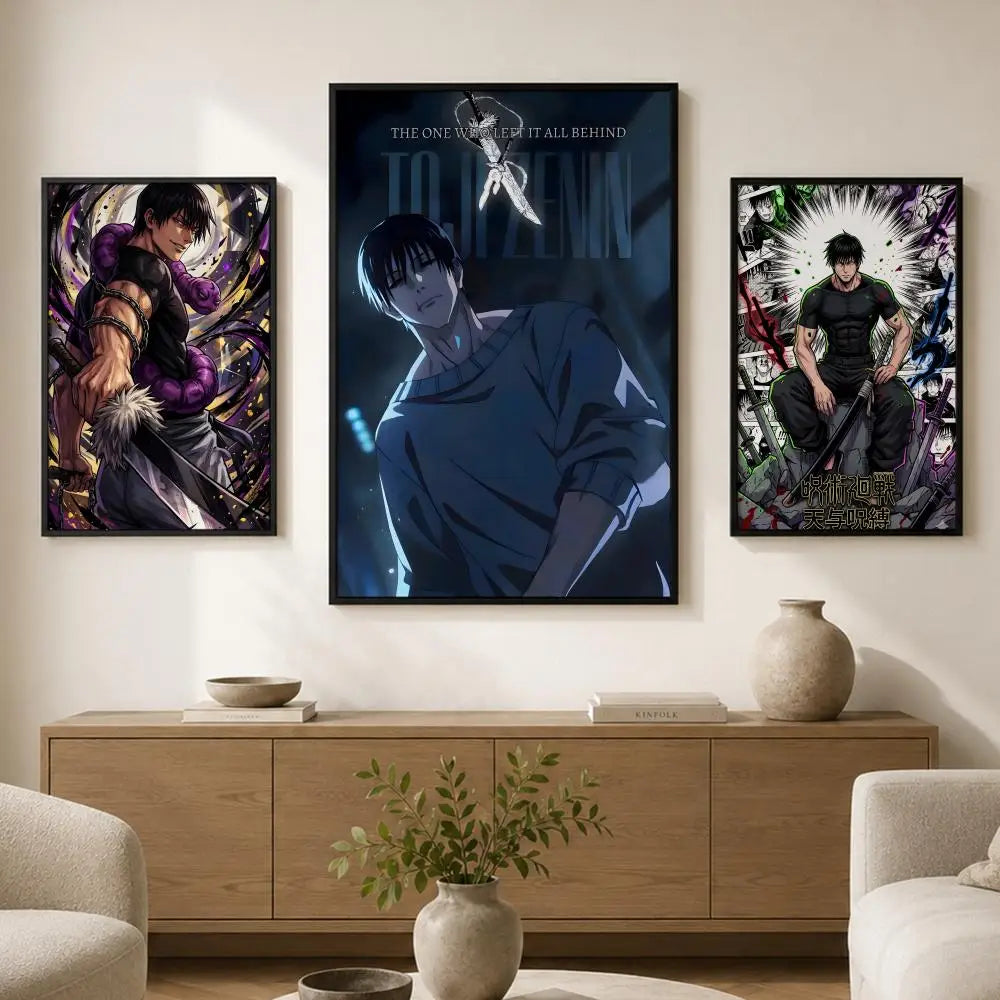 Fushiguro Toji Anime Wall Poster – Self-Adhesive HD Art Print