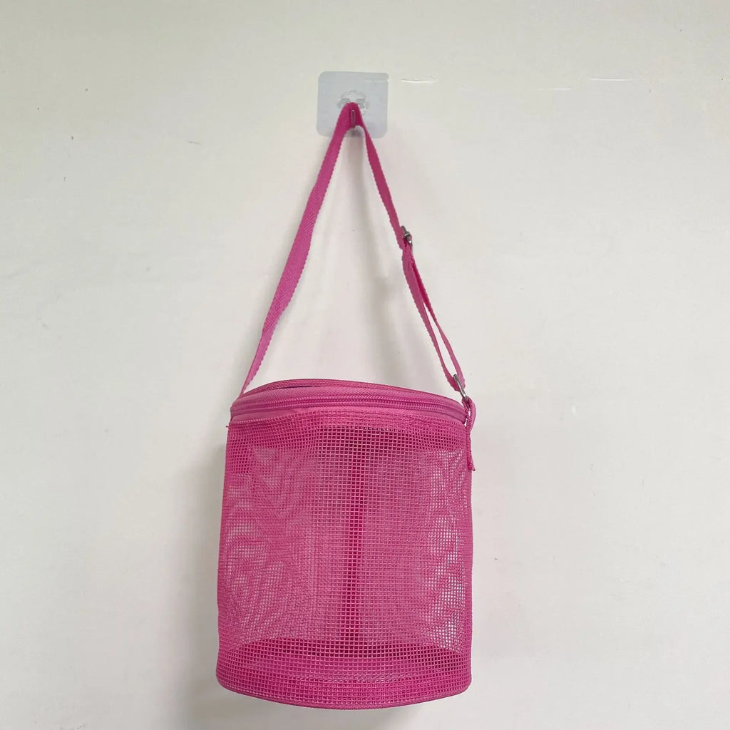 Foldable Mesh Beach Bag | Shell & Toy Storage for Kids