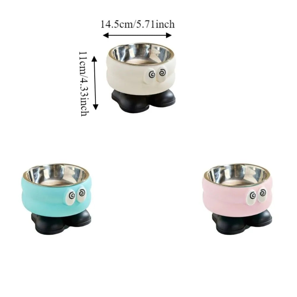 Elevated Stainless Steel Pet Bowl | Non-Slip Anti-Tip