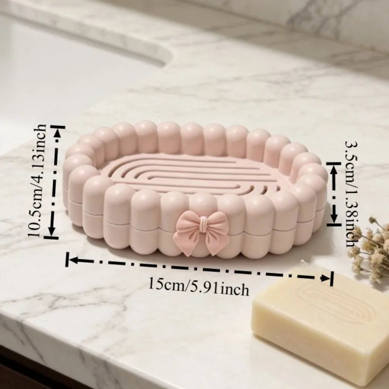 Double Layer Soap Dish with Drainage & Anti-Slip Base