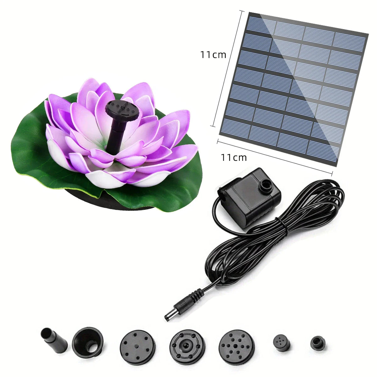 AISITIN Mini Lotus Solar Water Fountain – Garden & Bird Bath