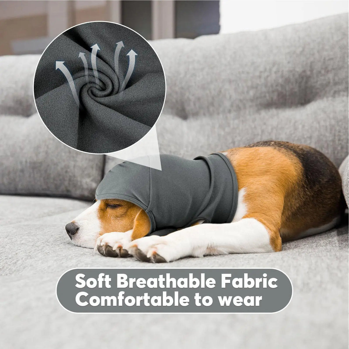 Dog Cat Ear Cover Calming Hood – Bath, Wind & Thunder