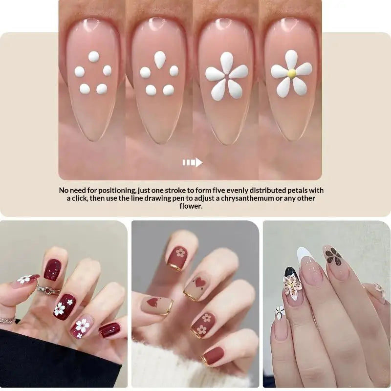 Nail Art Dotting Pen – Starry Sky Handle Carving Tool