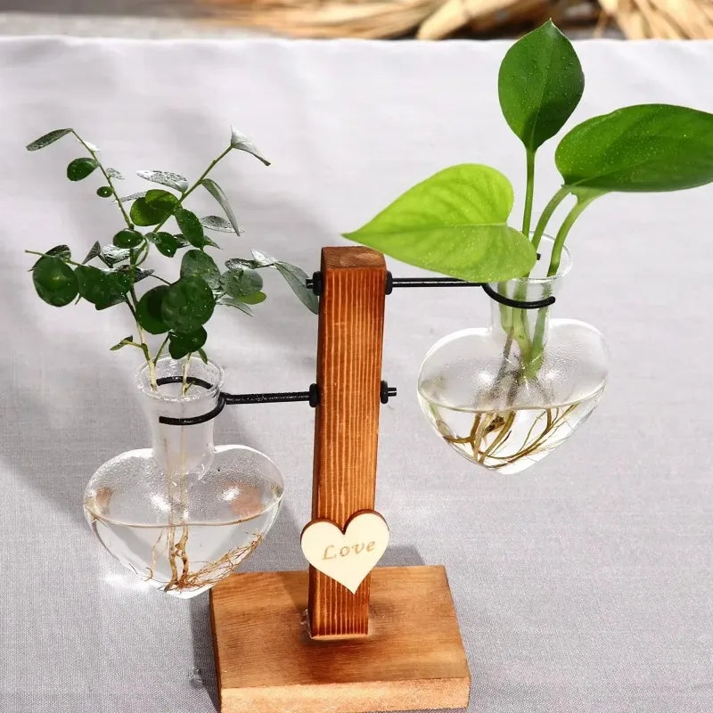 Vintage Glass Hydroponic Vase & Plant Propagation Station
