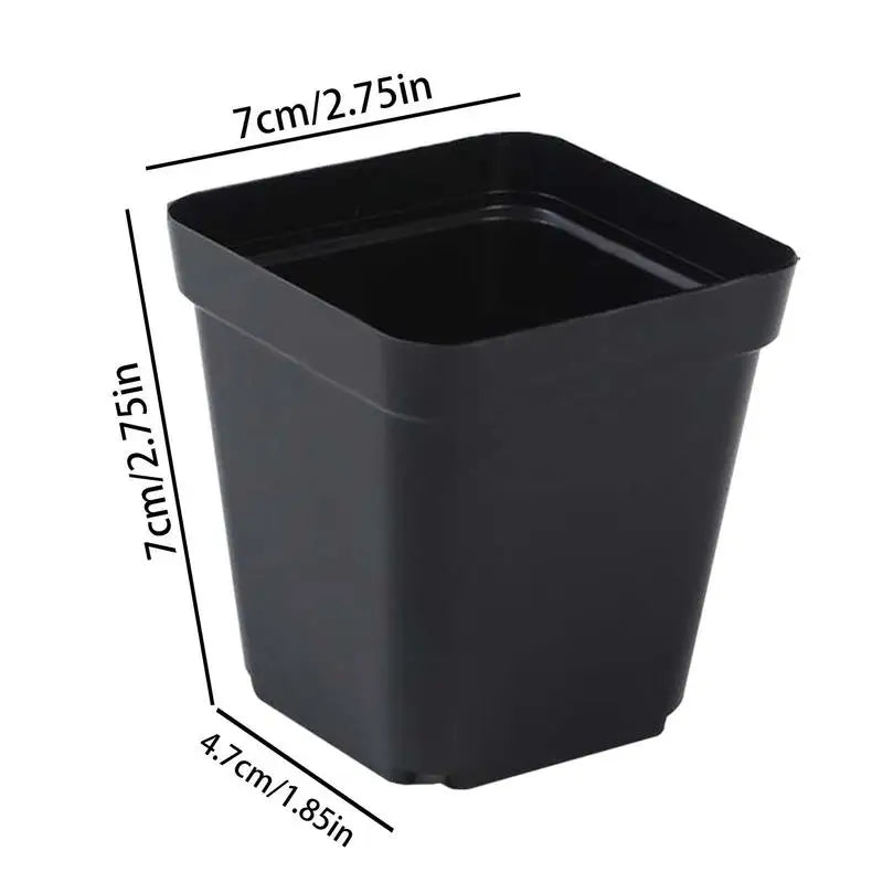 Starter Pots Plant Nursery Seed Starting Plastic Flower Container