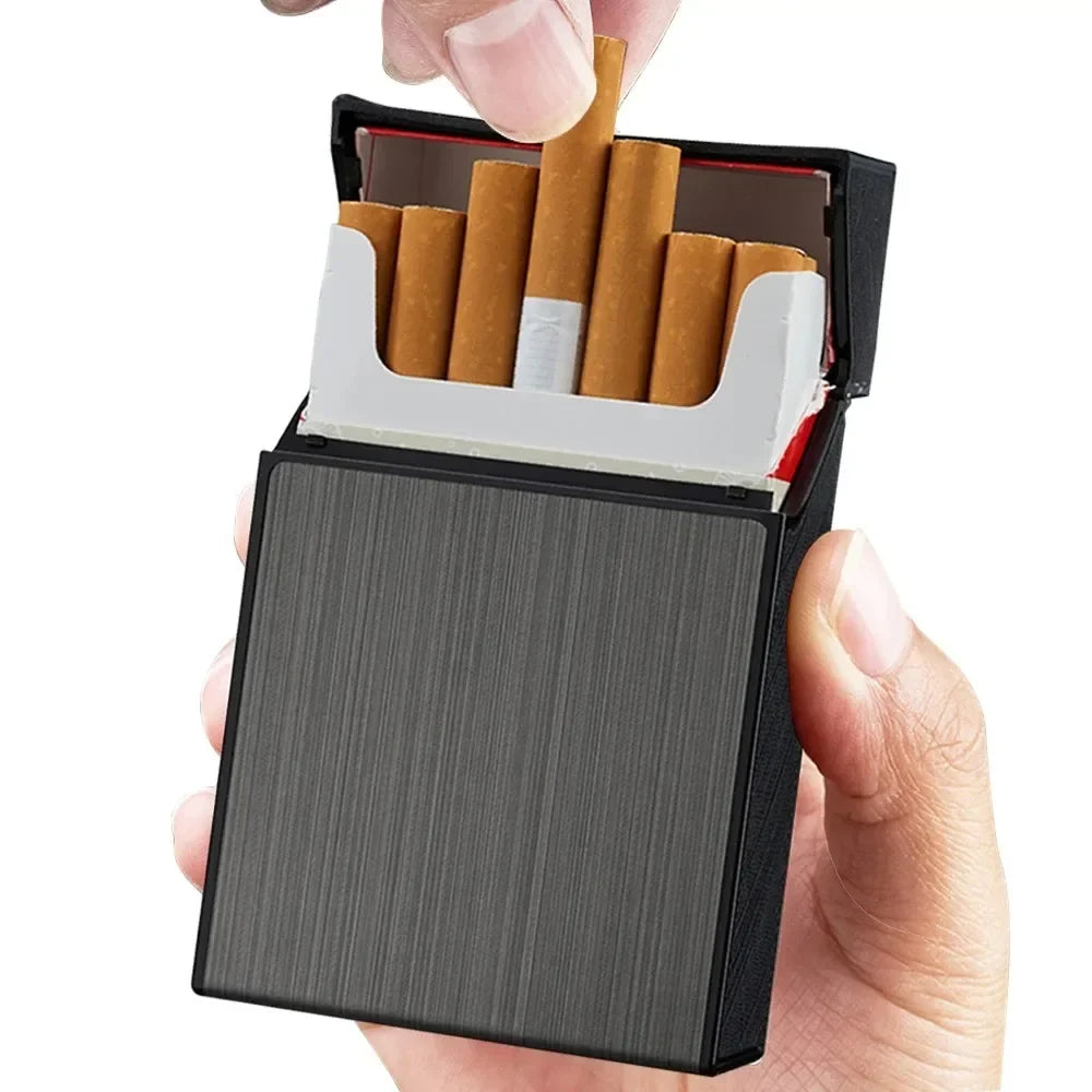 Metal Cigarette Case 20-Pack Slim Pocket Holder Box