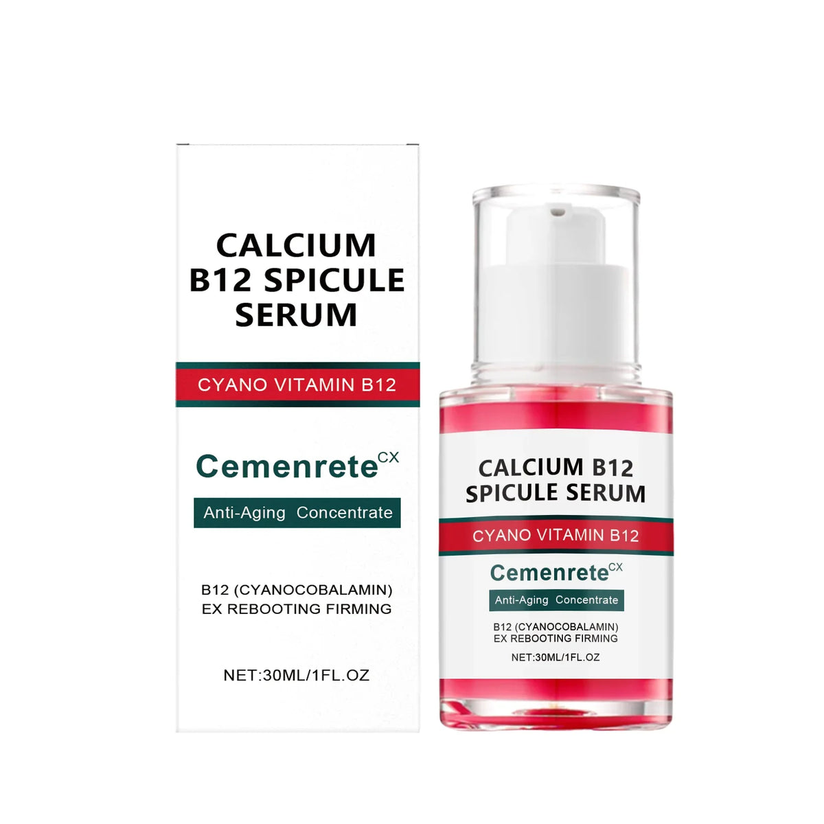 Anti-aging Serum Collagen Smooth Wrinkle Vitamin Calcium B12 Pores