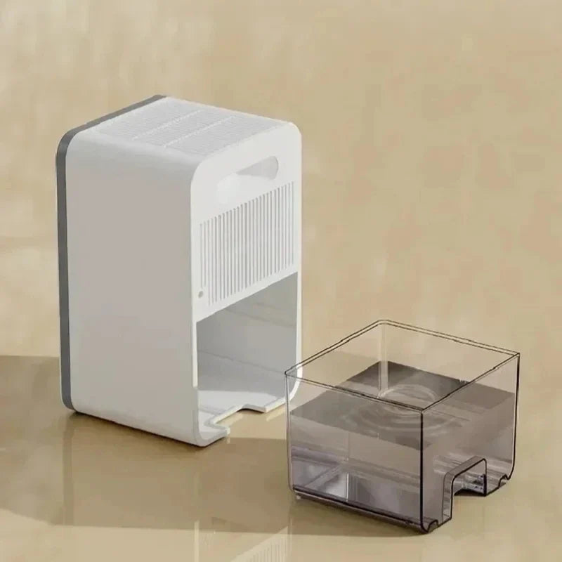 HOMEFISH Portable Mini Dehumidifier 1500ml Auto-Off Silent