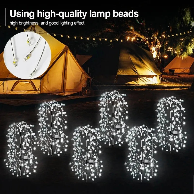 Solar Firecracker Garden Lights – Waterproof Outdoor Path Decor