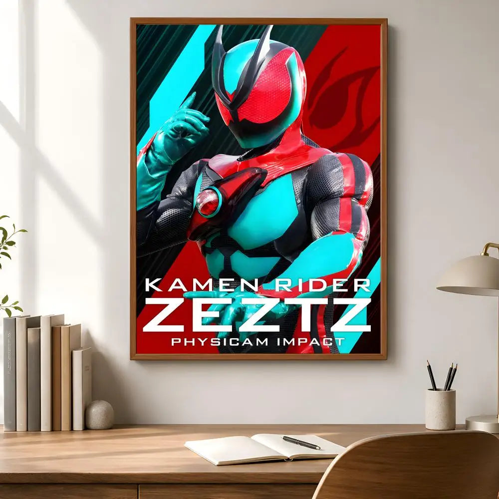 Tokusatsu ZEZTZ Waterproof Self-Adhesive HD Wall Poster Art