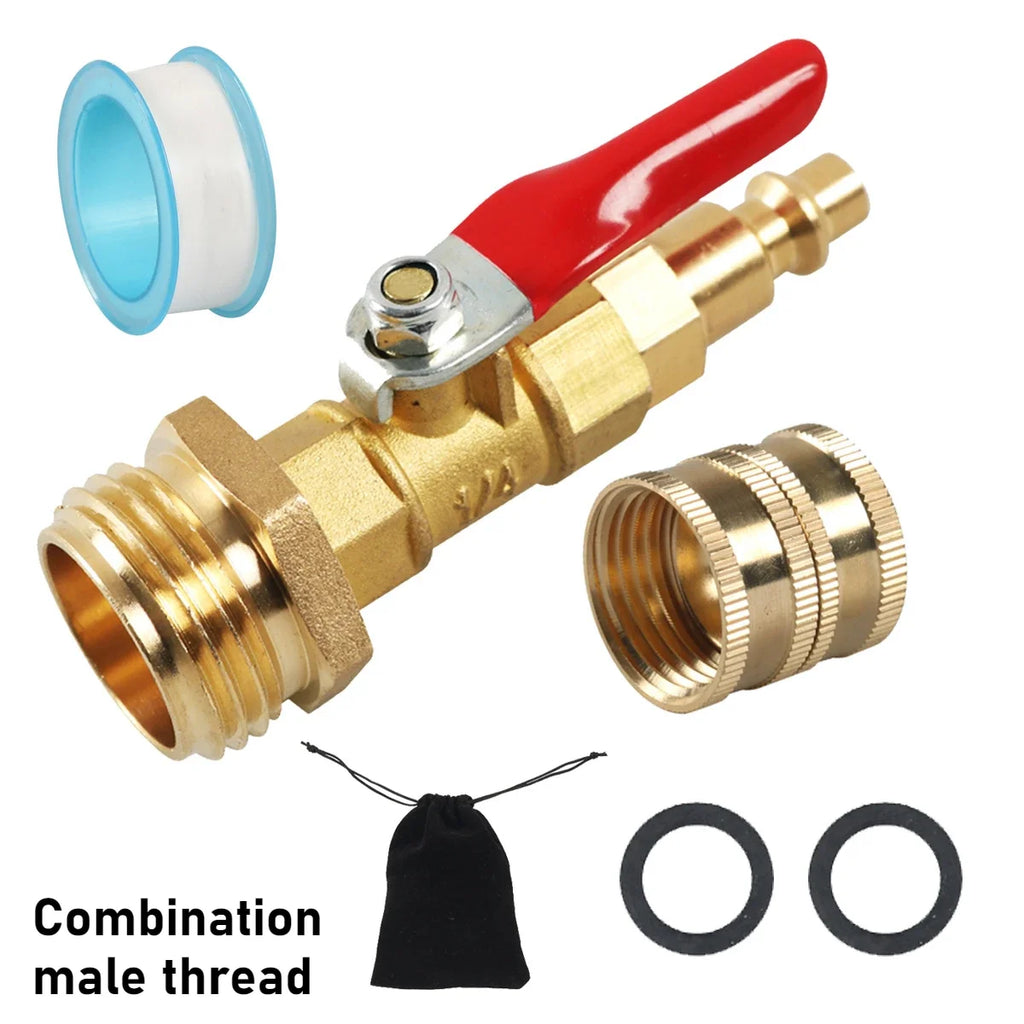 Brass 3/4" Male Thread Quick Connect Fitting – Explosion-Proof
