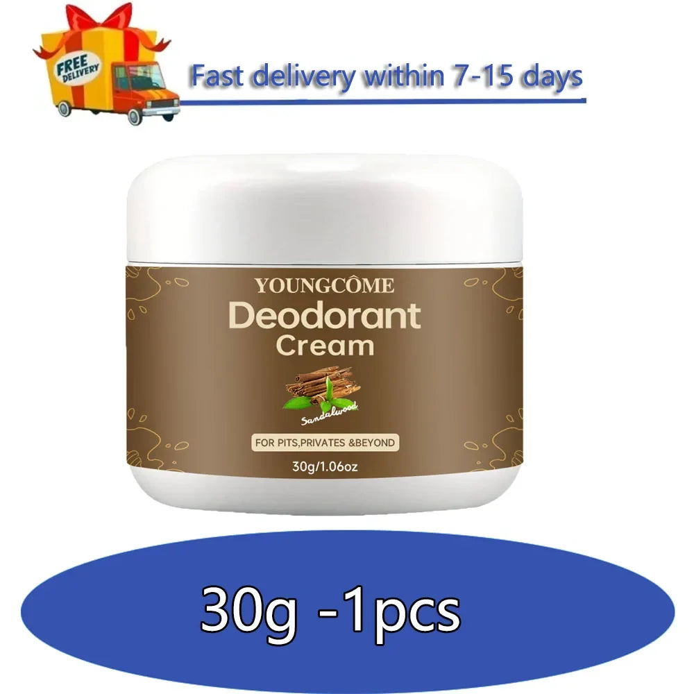 YOUNGCOME Natural Deodorant Cream – 72Hr Odor Control Women
