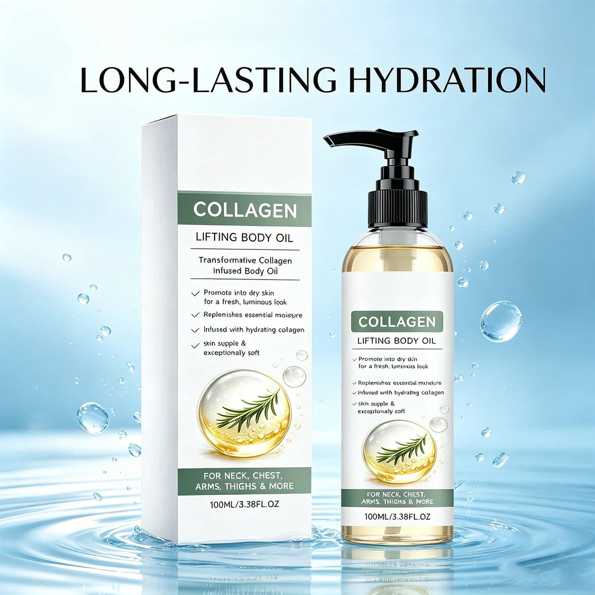 Collagen Body Oil – Firming, Hydrating & Non-Greasy 100ml