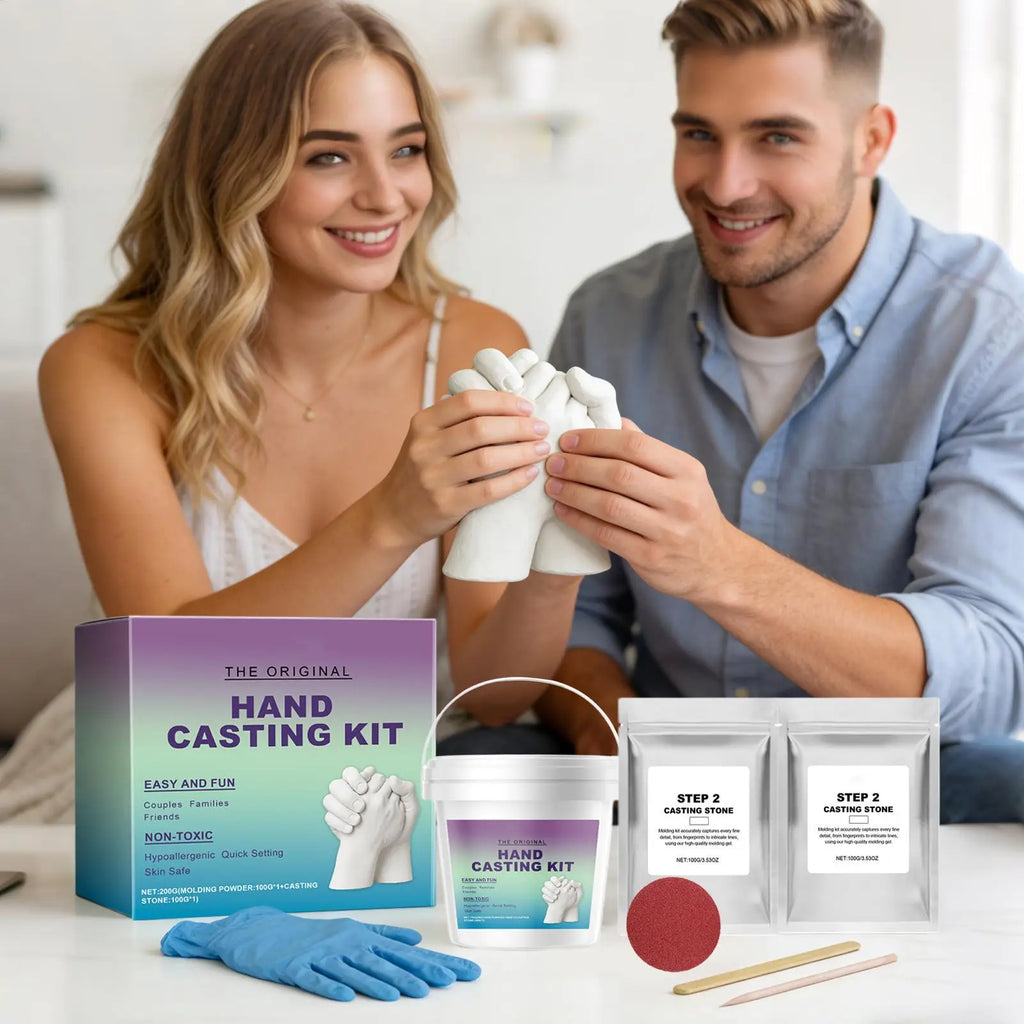 DIY Hand Casting Kit – Couples & Family Plaster Mold Keepsake
