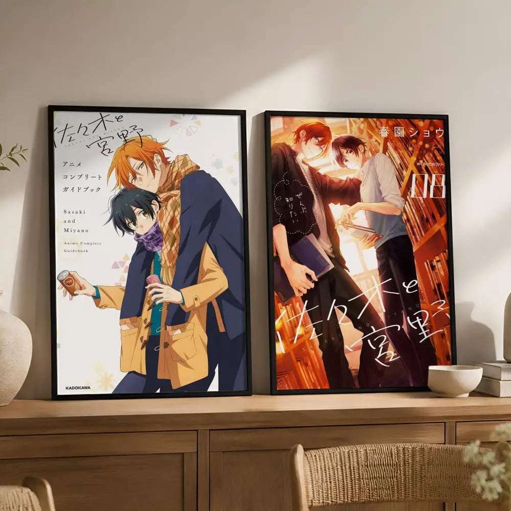Sasaki and Miyano Anime Poster – Waterproof Peel-and-Stick PVC